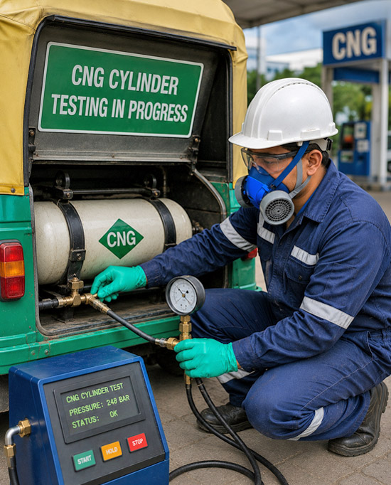 Auto CNG Cylinder Testing